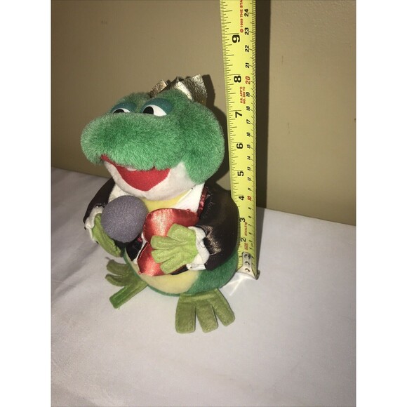Vintage Electronic Singing Dancing Frog Prince Valentine Plush GAF untested - Picture 10 of 10